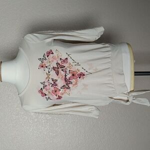 Beautees | Girls | Heart Shaped Butterflies Top